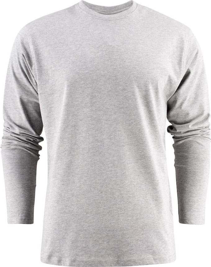 Printer HEAVY T-SHIRT L/S 2264016 - Grijs Mêlee - 4XL