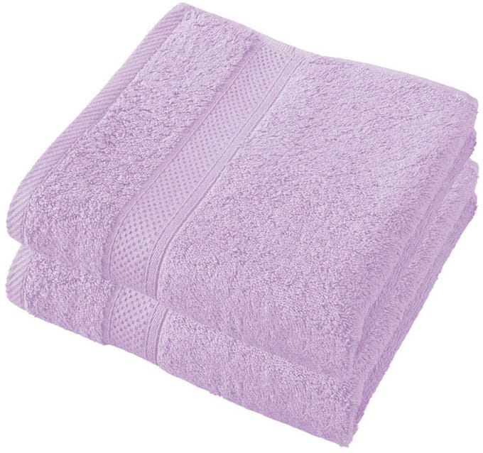 De Witte Lietaer Handdoek Stephanie - Set 2 stuks - 50 x 100 cm - Lila - Katoen