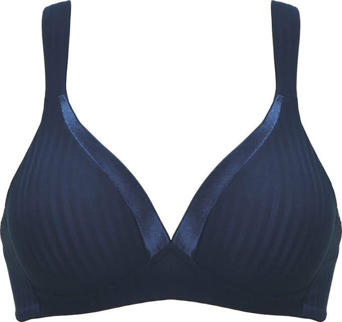 Naturana - Soft bh met strepen - 5247 - Navy - 75C
