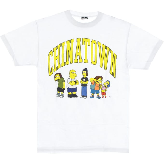 Ha Ha Arc Tee X The Simpsons wit T-shirt voor heren