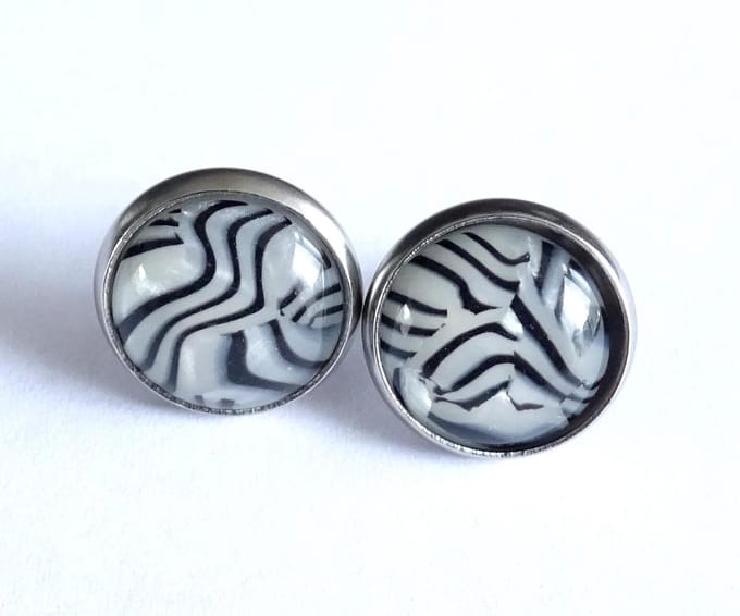 2 Love it Zebra -Oorknoppen