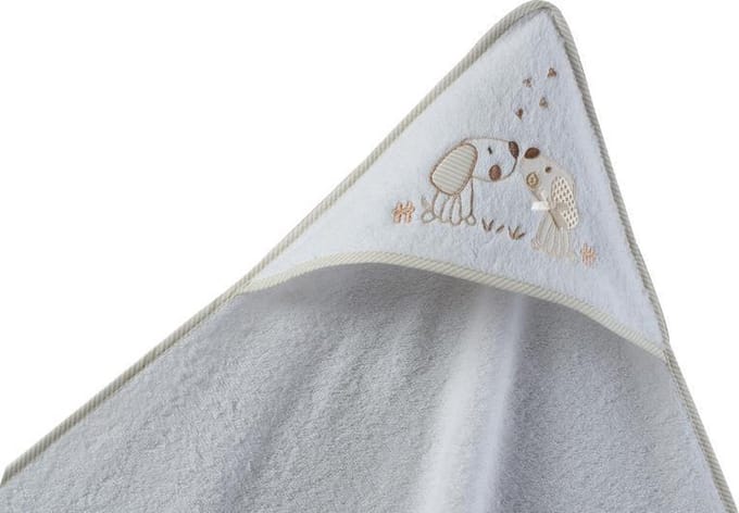 Gamberritos Badcape 100 X 100 Cm Wit/beige