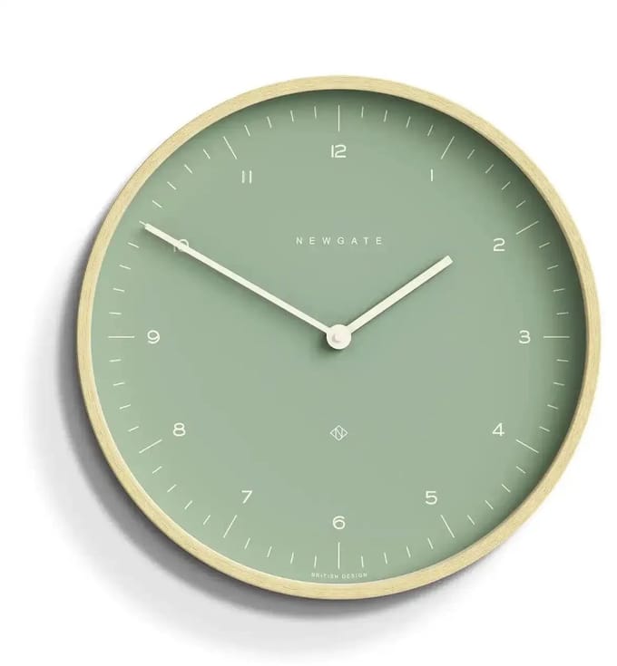 Newgate Mr Clarke wandklok groen 40cm