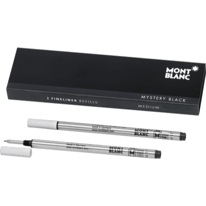 Montblanc vulling voor de fineliner, kleur mystery black (schrijfdikte medium)