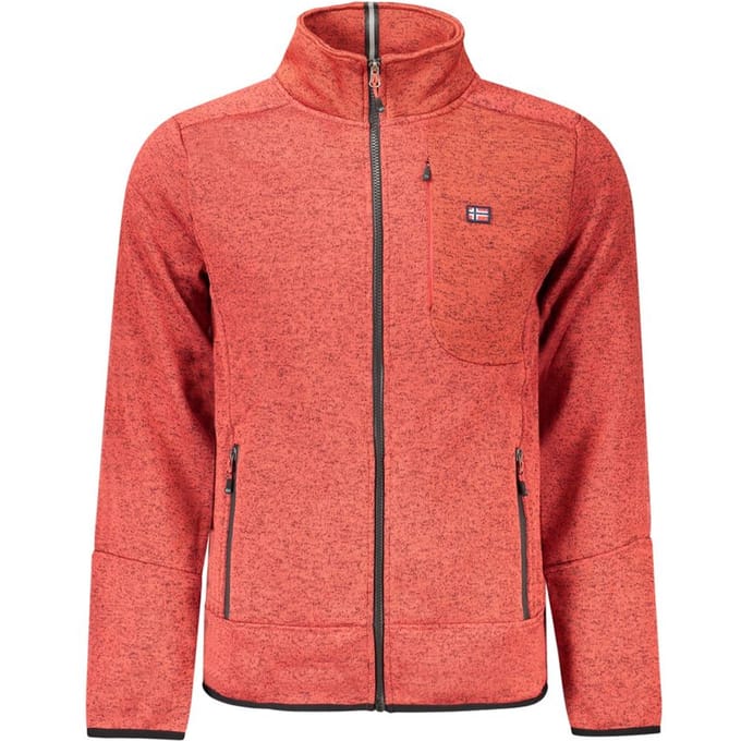 Noorwegen 1963 Rosso Polyester Heren Sweatshirt