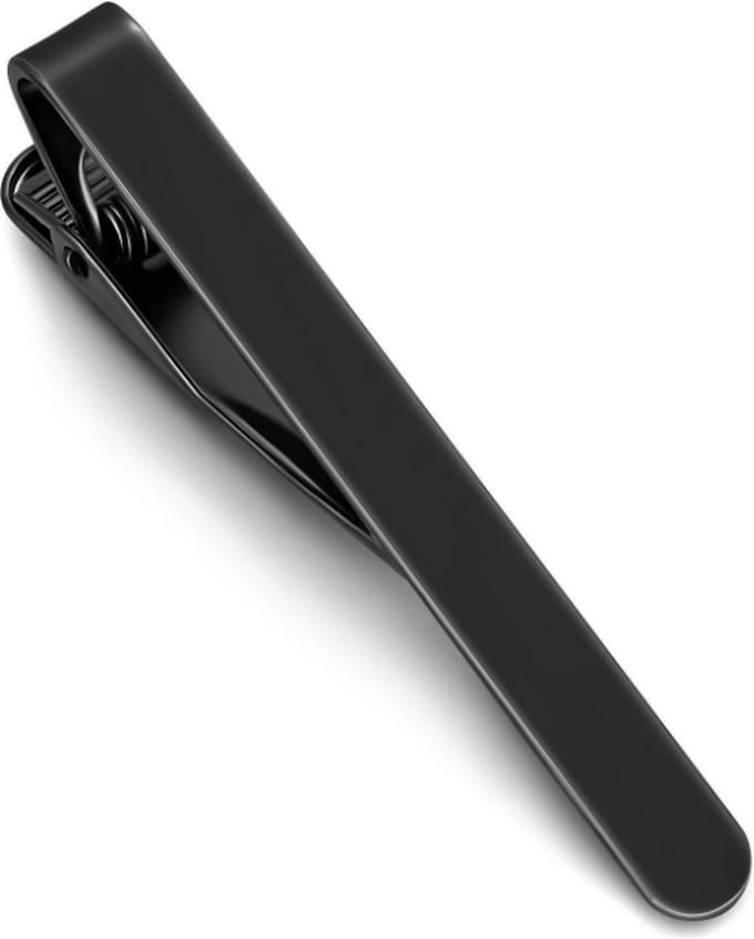 Dasspeld - Stropdas Clip - 53mm - Matte Tie Clip - Zwart