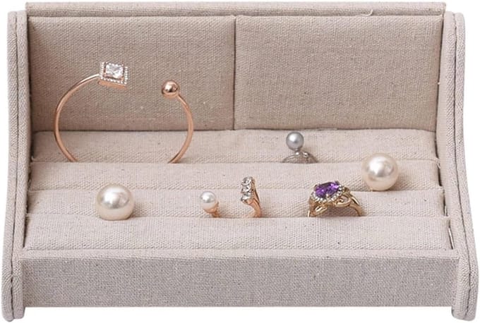 Sieraden Display - Organizer Box - Juwelen Opbergen - Bankvorm Design - 19 cm - Wit