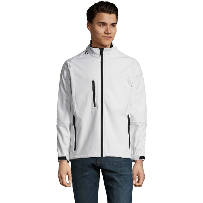 SOLS Heren Relax Soft Shell Jas (Wit)