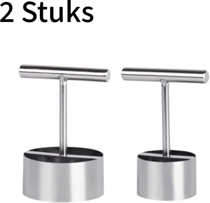 2 stuks - Appelboor - Fruit ontkerner - Perzenboor - 304 roestvrij staal - Groot + Klein formaat - RVS kleur