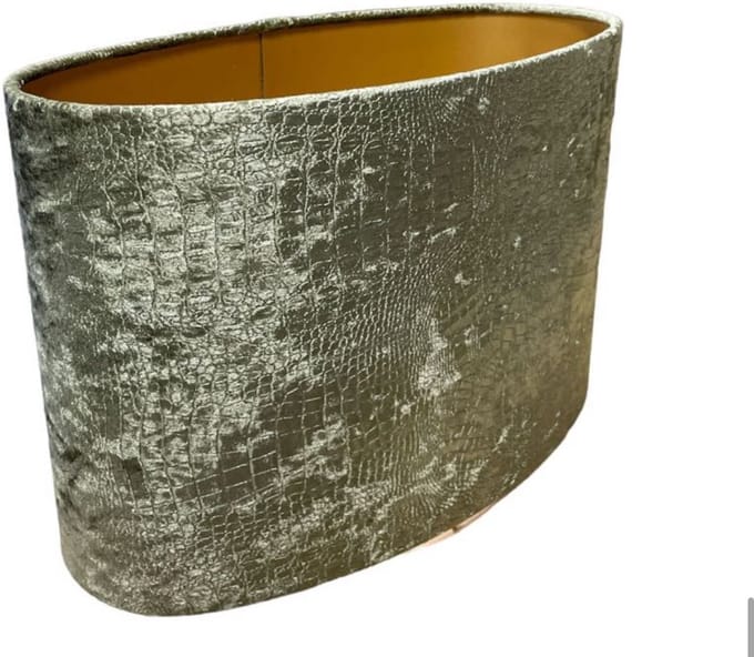 Lampenkap moodlight ovaal 40x20x25 croco groen