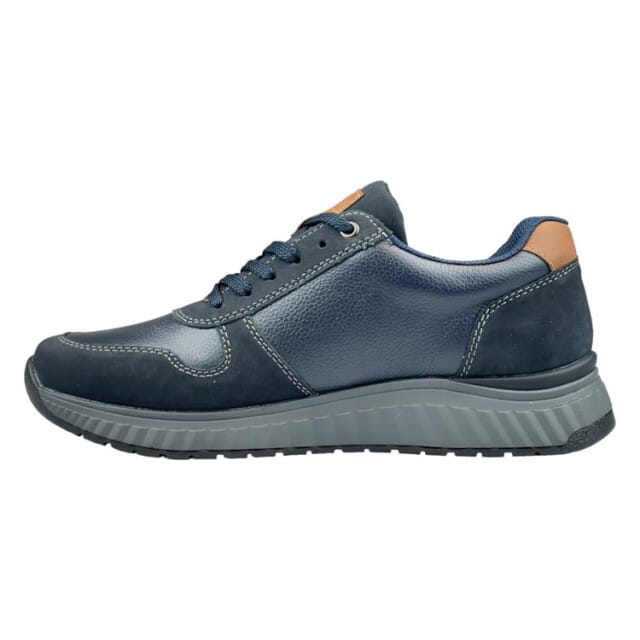 Rieker Sneakers blauw Textiel - Maat 42