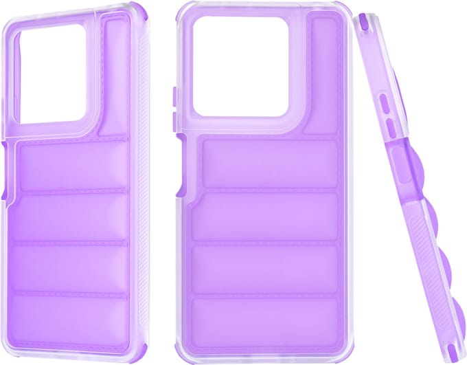Hoesje geschikt voor Xiaomi Redmi Note 13 5G - Techsuit Wave Shield Shockproof Hard Case Back Cover - Paars