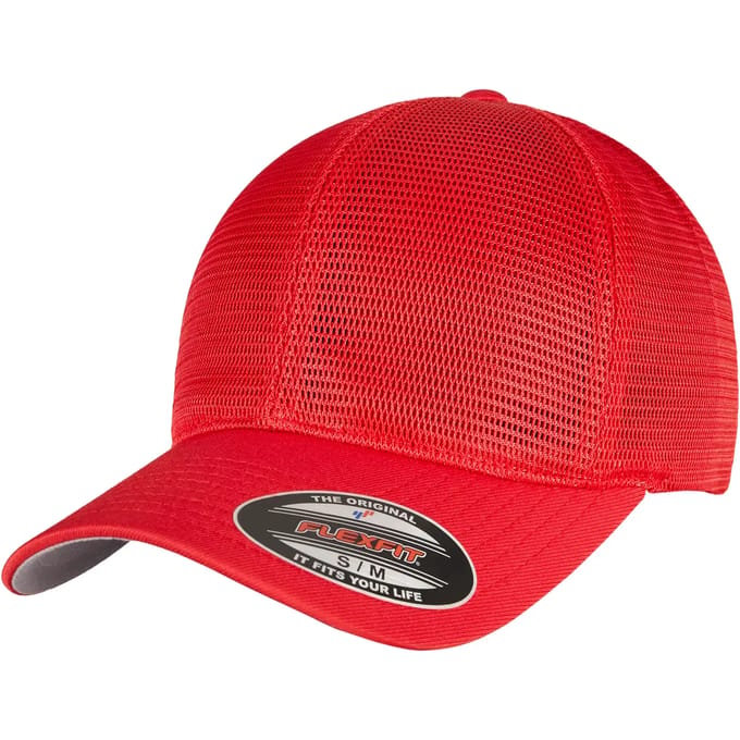 Flexfit - YP CLASSICS 360 OMNIMESH CAP red one size Pet - Rood