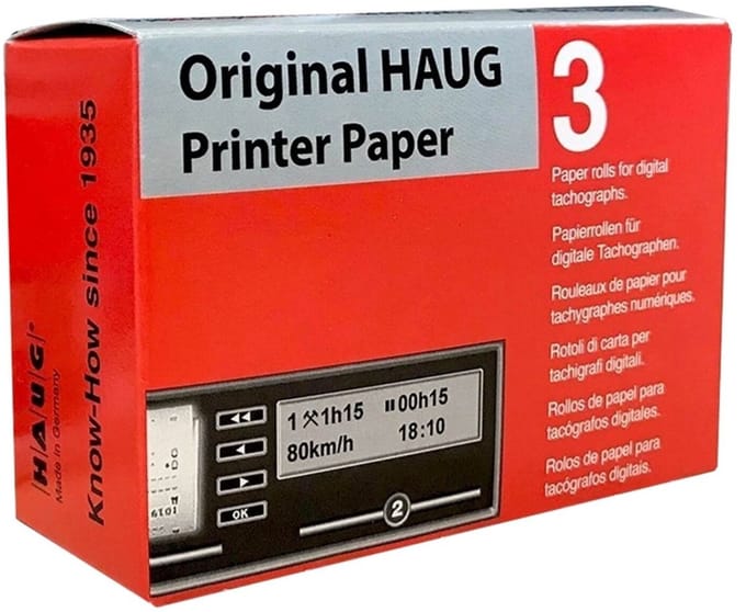 Tachograafrollen HAUG Original - 3 rollen