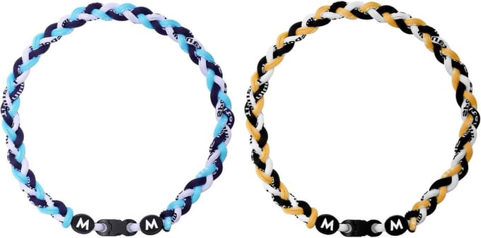 Cosensi - Honkbalketting van 2 stuks met Nylon Touw, Tornado-Ontwerp voor Mannen en Softbalfans