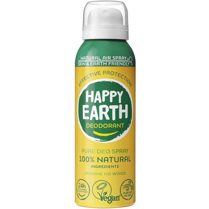 Happy Earth 100% Natuurlijke Air Deodorant Spray Jasmine Ho Wood 100 ml