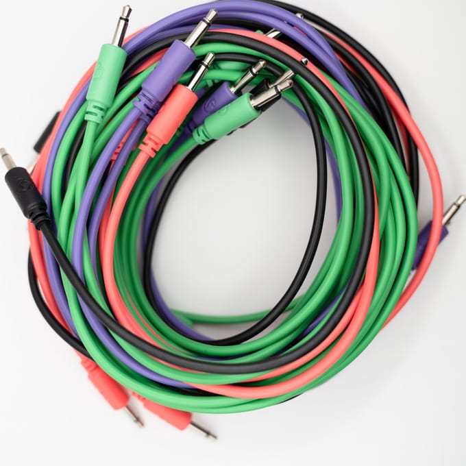 Bowl Modular - Combo-pack van 15 patchkabels voor eurorack - recht - 75, 90, 120 en 150 cm