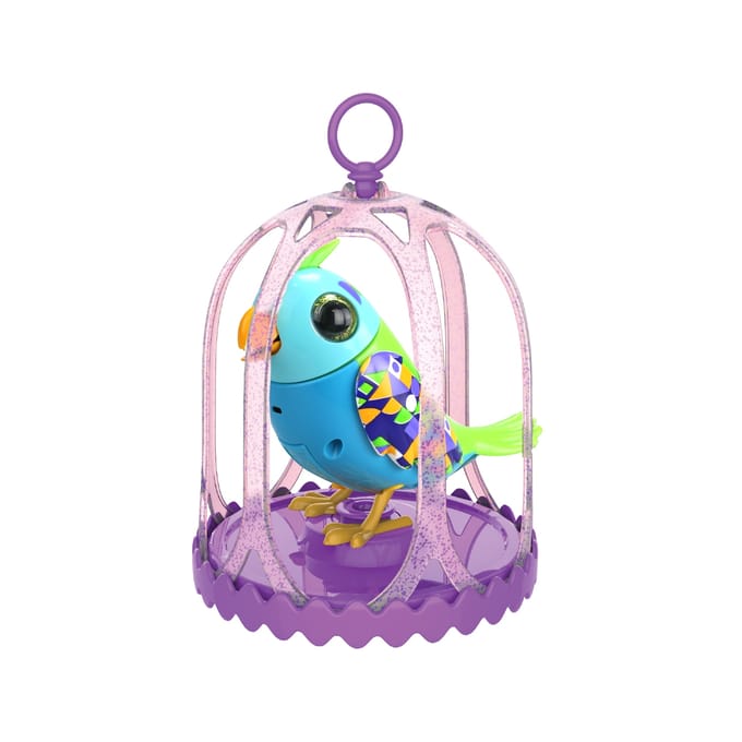 Silverlit Digibirds Hooded Parrot - Interactief vogeltje in Kooi