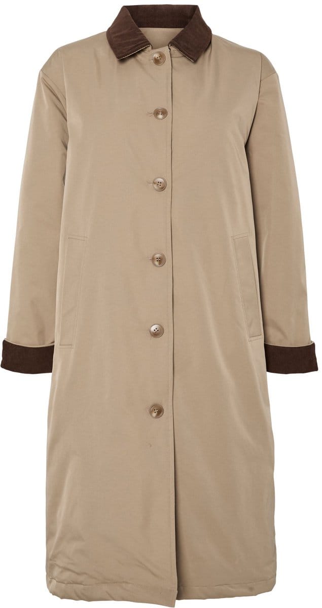 Pieces Lange jas PCJORMA LANG CORDUROY