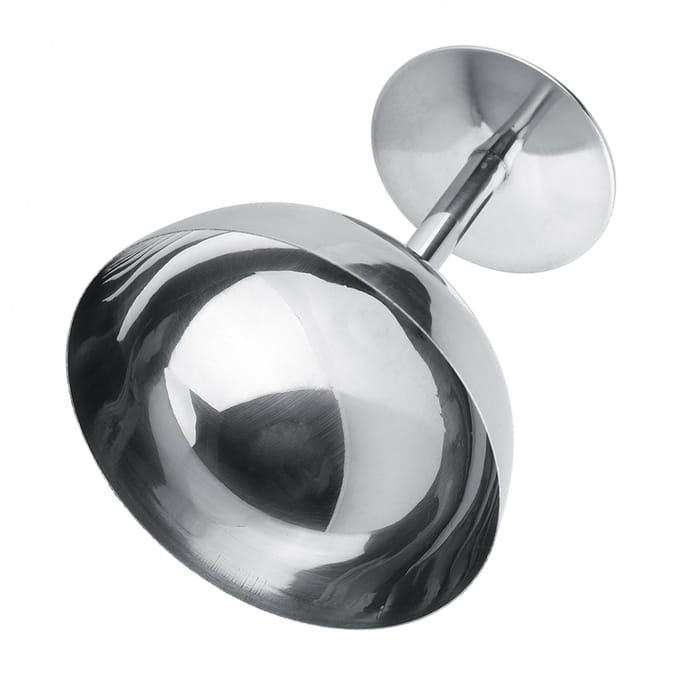 RVS IJscoupes Serveer Dessert Schalen Kommen voor Salade Fruit Pudding(Lang) gray