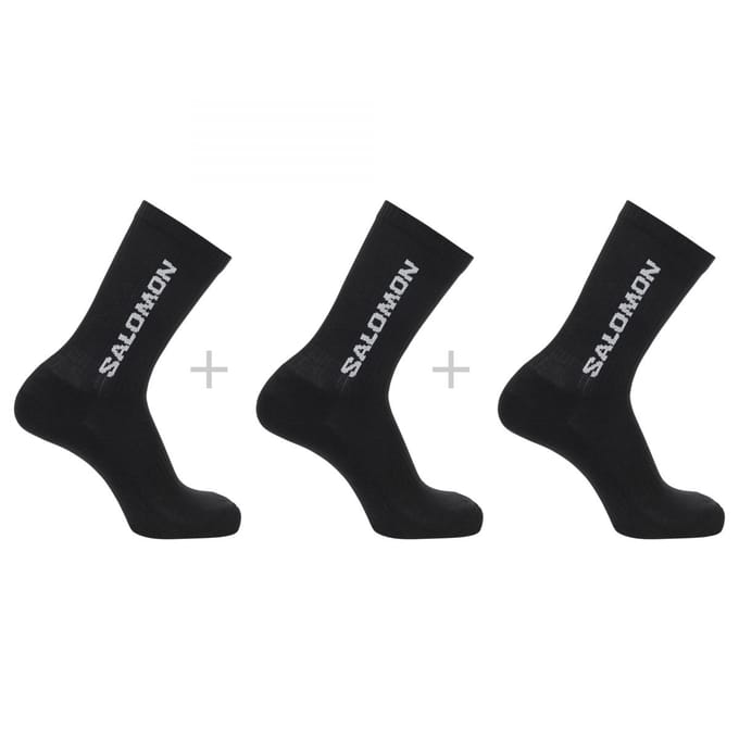 Salomon Everyday Crew, sokken, 3-pack, zwart