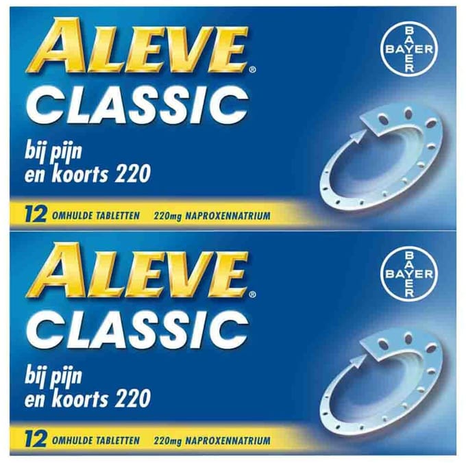 Aleve Classic 220 - 2 x 12 tabletten - Voordeelverpakking