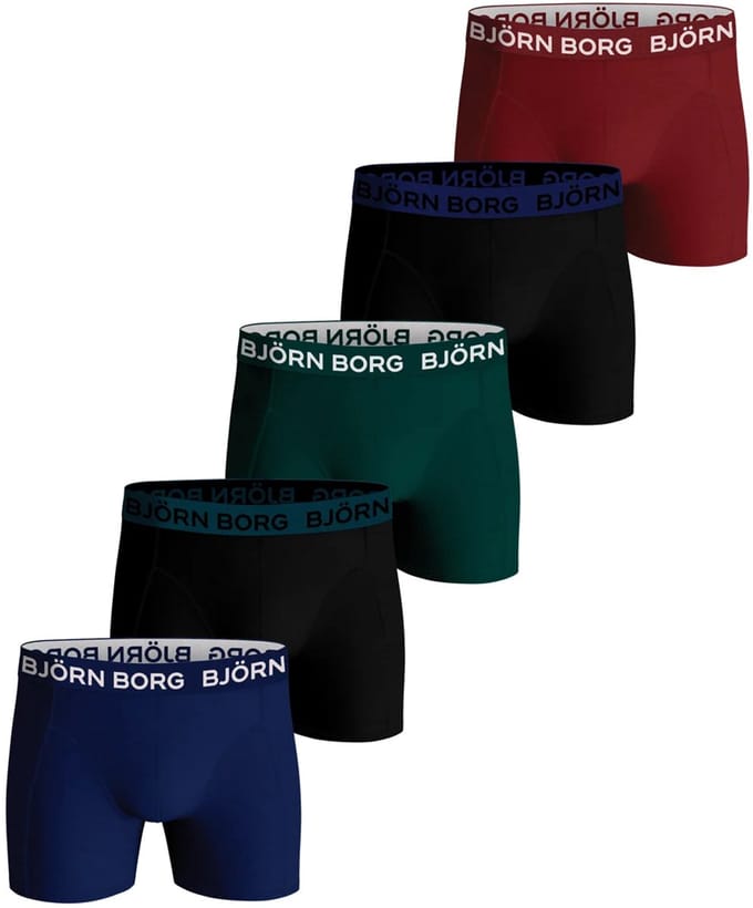 Bjorn Borg 5-Pack jongens boxershorts - Cotton Stretch - Combi - 128