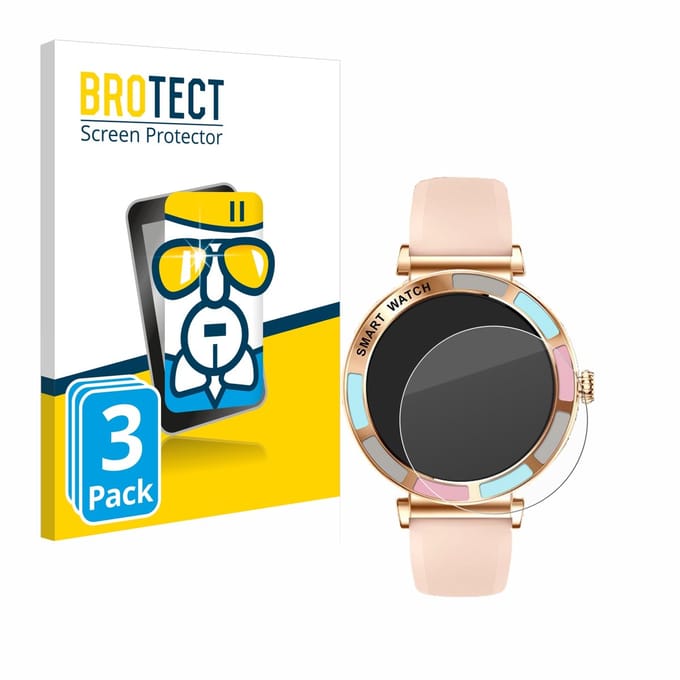 Screenprotector 3 Stuks voor Bekomiya Smartwatch 1.27" Beschermglas transparant