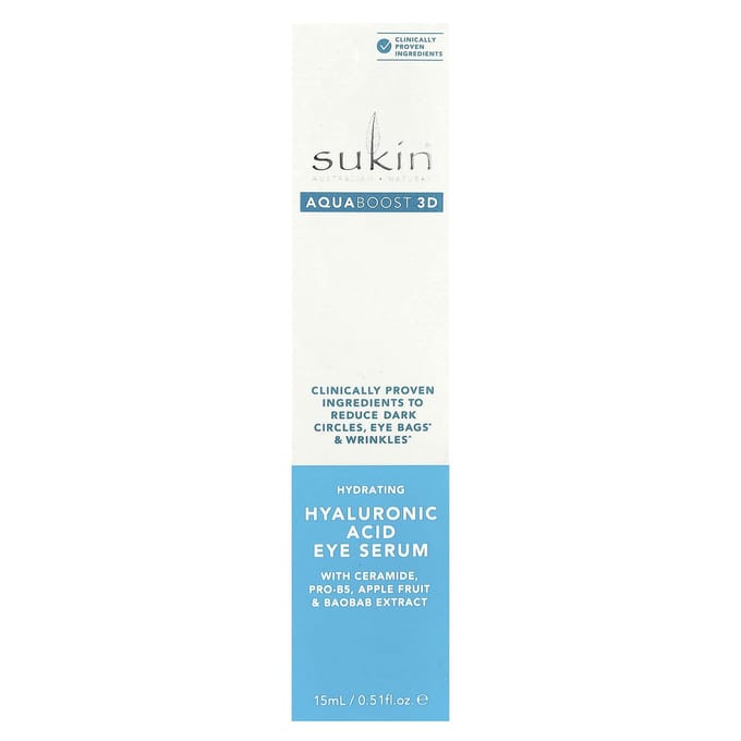 Aquaboost 3D, Hyaluronzuur Oogserum, 15ml(0.51 fl oz) white