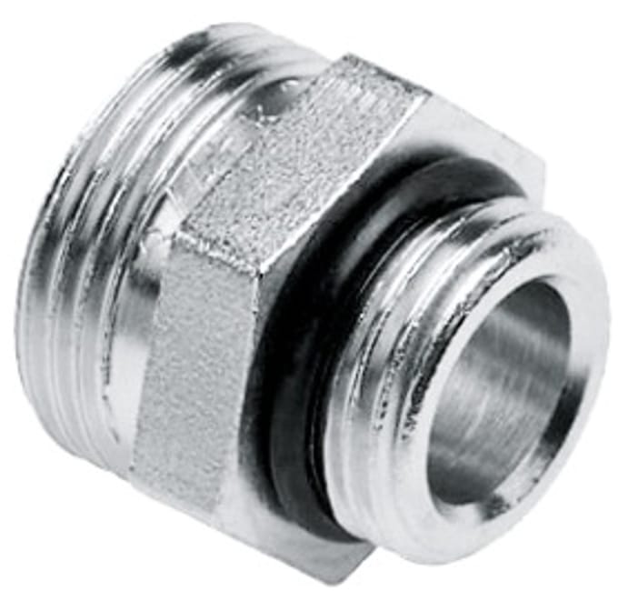 Dubbele nippel ½" buitendraad (met o-ring) x ¾" euroconus