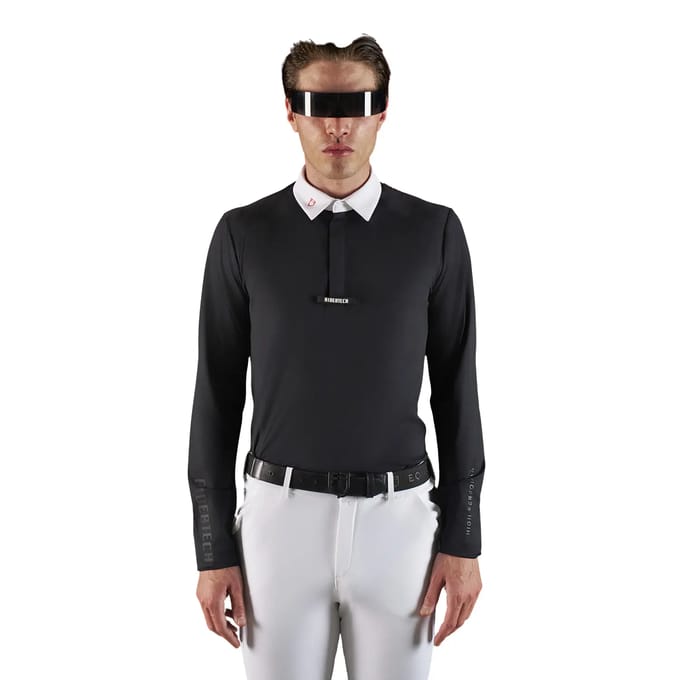 Wedstrijdpolo met lange mouwen Equestro Ridertechnology