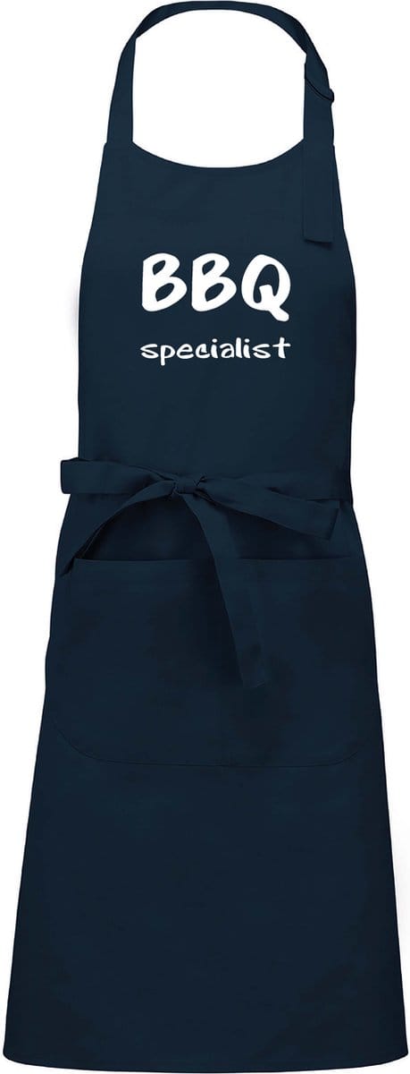 Mijncadeautje - Luxe schort - BBQ Specialist - blauw
