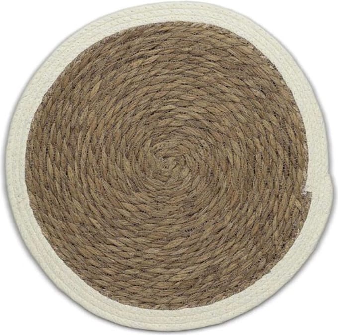 Placemat, Beige, 38 cm, Raffia - Kela | Trava