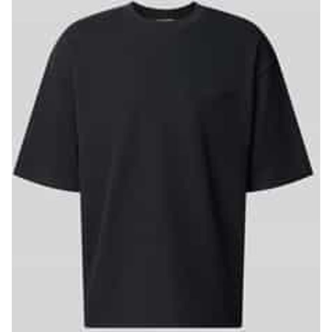 relaxed fit T-shirt met structuurpatroon