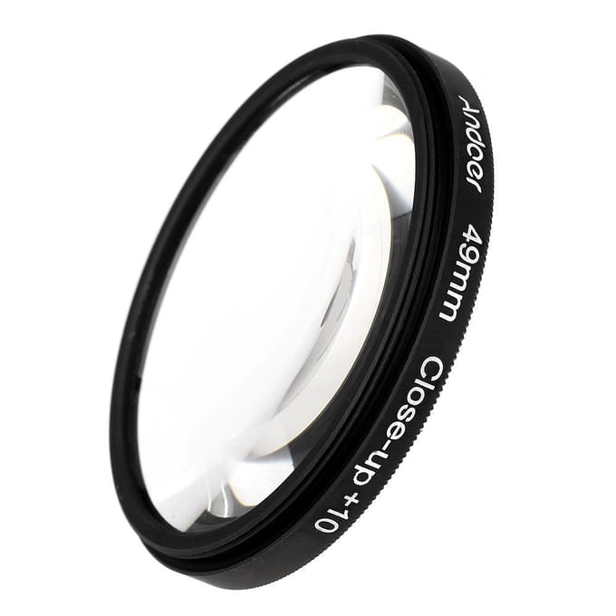 49mm Macro Close-Up Filter Set +1 +2 +4 +10 met tas voor Nikon Canon Sony DSLR's 49 mm gray