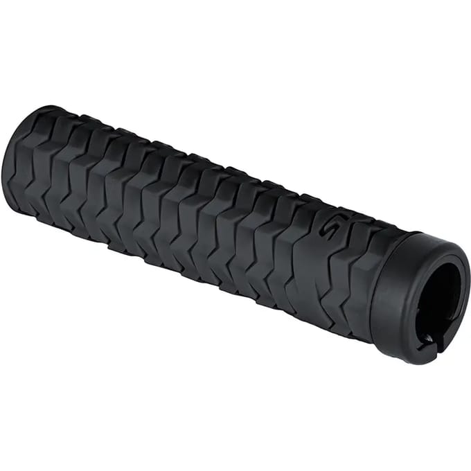 Merkloze Fietshandvatten Lock-on Zwart 135mm