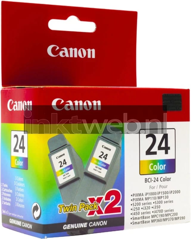 Canon BCI-24C twinpack kleur (Origineel)