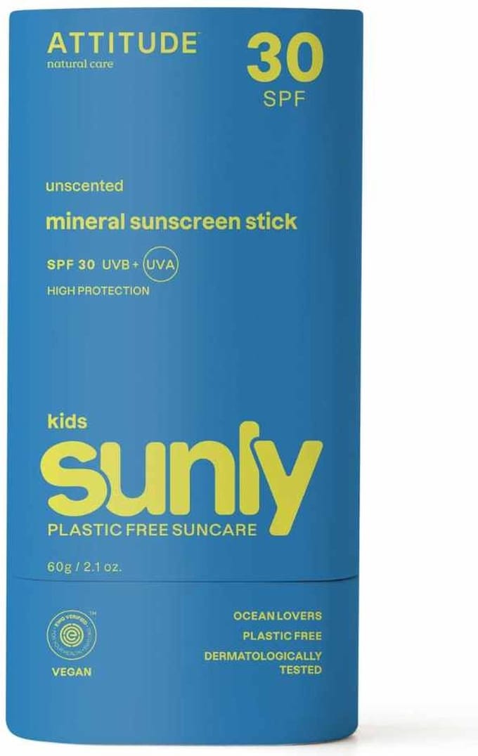 Attitude zonnebrandstick - baby & kind - SPF 30 - ongeparfumeerd