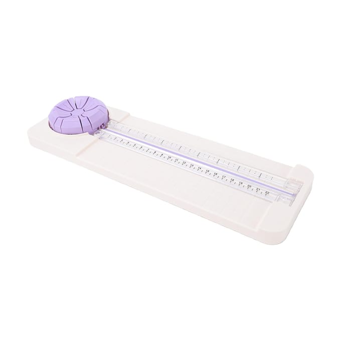 Massicot 6 en 1 Ligne Droite Pointillée Courbée Pliée Bordée Ondulée Coupeur de Papier Créatif pour Scrapbooking Carte Postale Coupon