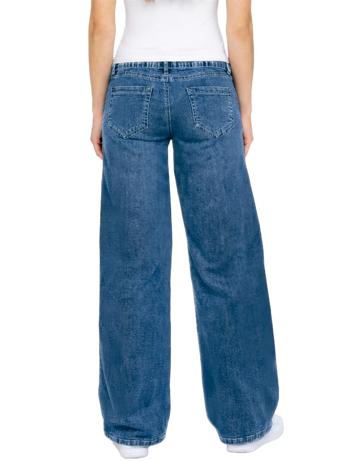 Enzo | Dames Baggy Jeans
