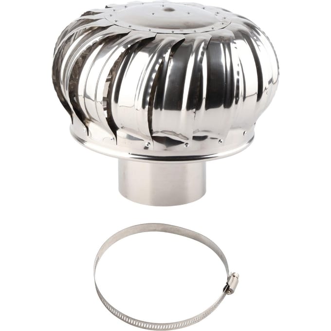 Ventilateur de toit automatique silencieux en acier inoxydable pour tuyauterie, ventilateur de toit, éoliennes