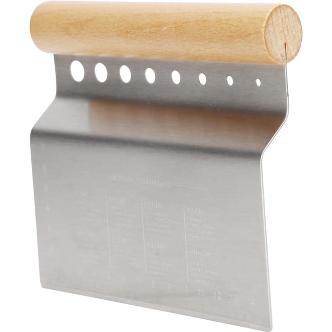 Deegschraper Multifunctioneel Keukengereedschap Bakgereedschap met Handvat voor Deeg en Pizza gray