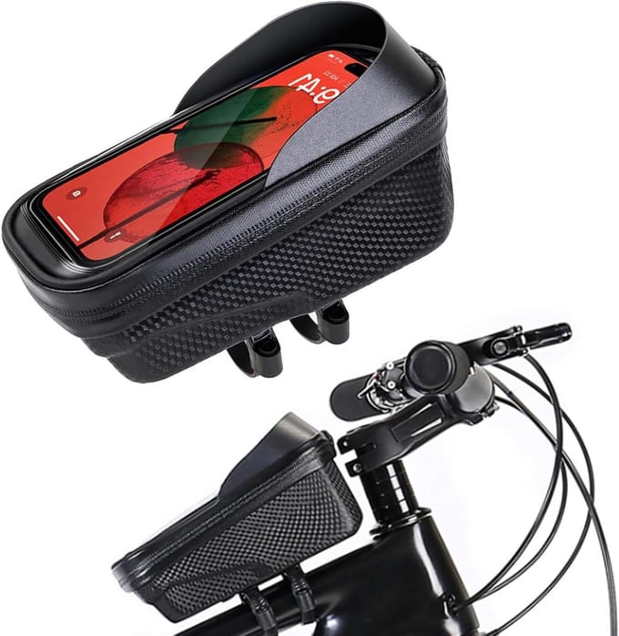 Fiets Telefoon Tas - Frame Tas - Fietsen Onderweg - Waterdichte Hard Shell - 15 x 5 x 3 cm