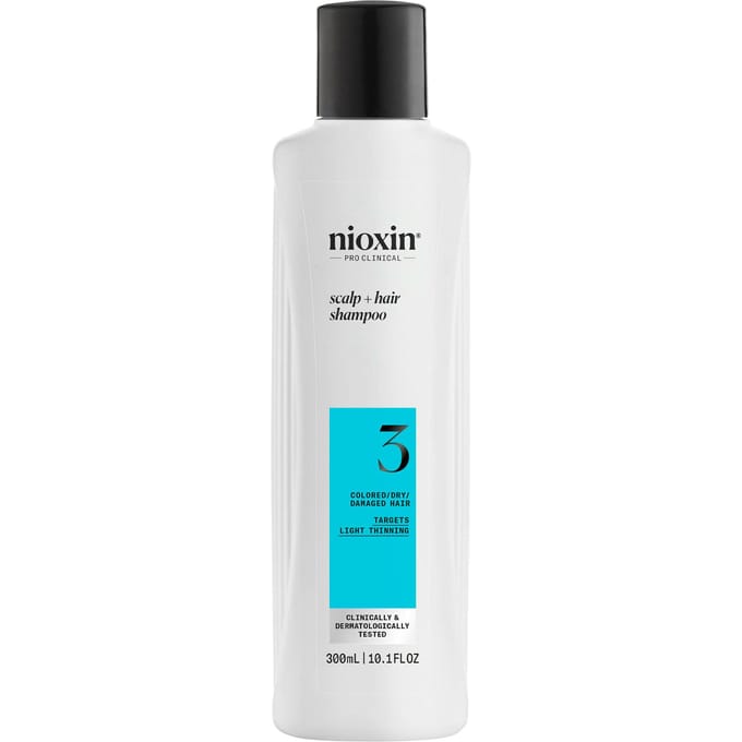 Nioxin System 3 - Shampoo - voor Gekleurd Haar - Anti Haaruitval - Dunner Wordend Haar - 300ml