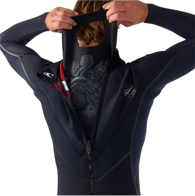 2026 O'Neill Heren Hyperfreak Fire 4/3+mm Rug Ritssluiting Wetsuit 566