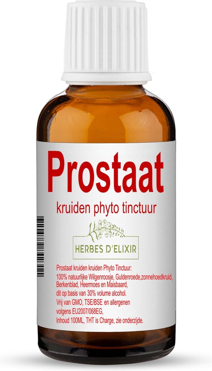 Herbes D'elixir Prostaat Tinctuur - 100 ml - Natuurlijke ingrediënten - Ondersteunt de prostaatfunctie