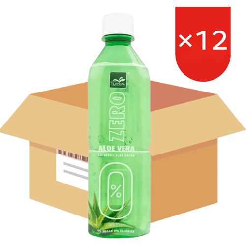 Tropical Dranken Aloe Vera Zero TROPISCHE smaak 500 ml × 12 (Doos)