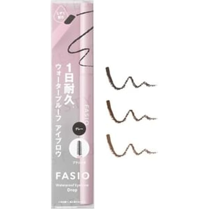 Kose - Fasio Waterproof Drop-Shaped Core Eyebrow Pencil 02 Brown
