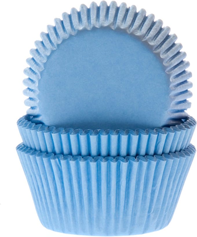 Cupcake Cups Licht Blauw 50x33mm. 50 st.
