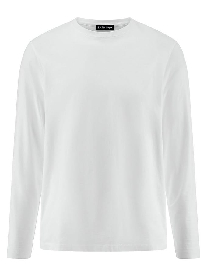 Longsleeve ronde hals Van Louis Sayn wit